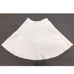 white quilted skirt